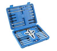 Rersduyt 46pcs Harmonic Balancer Puller Kit Power Steering Pulley Puller Installer Tool Set Steering Wheel Flywheel Puller Tool
