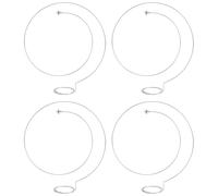Rersduyt 4Pcs Cord Holders, Magnifier Loupe Holder Watchmakers, Loupe Lens Headband, Jewellers Eyeglass Holder Head Band, Easy to Use Fine Workmanship