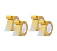 Rersduyt 4PCS Double Side Tape Set 2 Sided Thin Self Adhesive Tape High Tack, Universal Clear Double Sided Tape Fabric Tape Kit 4cmx20M