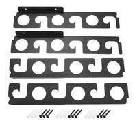 Rersduyt 4Pcs Fishing Rod Holder Strong Load Bearing Detachable Wall Ceiling Fishing Pole Holder Angling Tool Easy Install Easy to Use