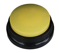 Rersduyt 4PCS Pet Sound Box Recordable Talking Button Voice Recorder Talking Toy Pet Training Tool Squeeze Box Music Box Yellow