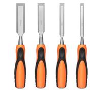 Rersduyt 4pcs Wood Chisel Set Woodworking Tool Set, Wood Chisels for Woodworking with Steel Hammer End, Wood Tools Chisel Set