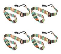 Rersduyt 4X Adjustable Soft Polyester Guitar Ukulele Guitar Acoustic Bass Shoulder Strap Belt Band Hook Strap