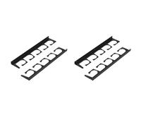 Rersduyt 4x Wall Mounted Fishing Rod Holder Horizontal Support Rack Ceiling Storage Rack for Fishing Rod Storage