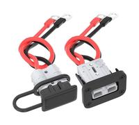 Rersduyt 50A Battery Quick Disconnect Connector with 8AWG Wire and Mounting Bracket Extension Cable Connector Kit