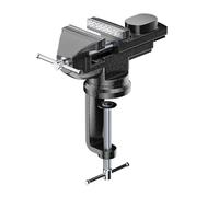 Rersduyt 50mm Multipurpose Mini Bench Purpose Table Clamp-on Vise with 360 Degrees Swivel Base for Woodworking DIY Workbench