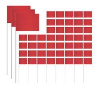 Rersduyt 50Pack Marking Flags, Red Yard Flags 15x4x5Inch, Marker Flags, Lawn Flags Markers, Irrigation Flags, Landscape Flags