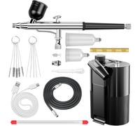 Rersduyt 50PSI Cordless Rechargeable Airbrush Set with Compressor High Pressure Airbrush Set for Painting,Manicure