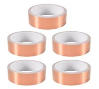 Rersduyt 5pcs 30mm X10M Copper Foil Tape Adhesive Shielding Guitar Snail Barrier Tool