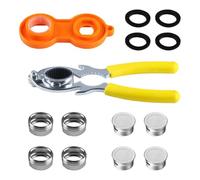 Rersduyt 6 Pcs Faucet Aerator Removal Wrench Tool, 2 X Sink Faucet Bubbler Aerator Wrenches Kit + 4 X M24 Aerator for Sink Faucet