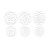 Rersduyt 6 Pcs Flower Organizer Stainless Steel Flower Frog Flower Arranging Supplies Floral Grid Organizer (5In, 68In)
