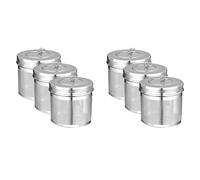 Rersduyt 6 Pcs Large Tea Ball Infuser for Loose Leaf Tea & Spice Infuser for Cooking, Threaded Lid, Extra Fine Mesh Tea Strainer