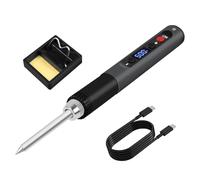 Rersduyt 65W Internal Heat Type Intelligent Digital Display Soldering Iron LCD Soldering Iron Kit 65W Fast Heat Soldering Pen Adjustable Temperature 180-500 ℃ Soldering Pen Soldering Repair Artifacts