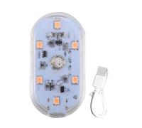 Rersduyt 6LED Car Touch Lights Rechargeable Car Interior Dome Light Roof Ceiling Reading Lamps Trunk Magnetic Mini Lamp,E