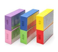 Rersduyt 6PCS Diamond Hand Polishing Pads, Wet & Dry Diamond Sanding Pads 60, 120, 240, 400, 600, 1000 Grit