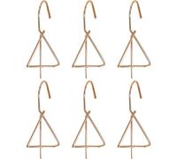 Rersduyt 6PCS Terracotta Pots Hangers Flower Pot Hanger Hook Plant Hangers Metal Plant Wall Hanger for Garden Plants Rose Gold