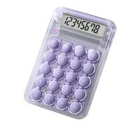 Rersduyt 8 Digits Display Silence Widescreen Mini Calculator Students Portable Transparent Electronic Calculator Daily Use