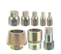 Rersduyt 8-Pieces Pipe Nipple Extractor Bathtub Drain Removal Tool for Rusted Drain Tub Bathtub Stopper