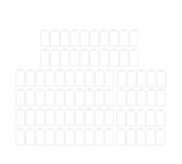 Rersduyt 80Pcs Wedding Blank Arched Acrylic Place Cards Clear Wedding Reserved Seating Signs for Table Setting Numbers