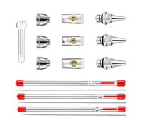 Rersduyt Airbrush Sprayer Cleaning Repair Tool Kit Stainless Steel Needle Brush Set 0.2mm, 0.3mm,0.5mm Nozzle Needle