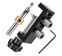 Rersduyt Aluminum Profile Drilling Jig, Aluminum Profile Drill Guide with Sliders Punching Auxiliary Tool