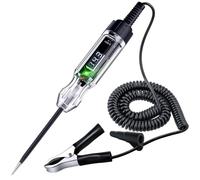 Rersduyt Automotive Test Light Digital LED Electrical Tester Circuit Tester with140 Inch PU Spring Wire,forChecking