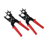 Rersduyt Belt Hole Puncher Leather Hole Punch Eyelet Tool 6 Round Holes Multi-Size Hole Puncher for Belts Watch Bands Straps