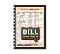 Rersduyt Bill Tracker Notebook Monthly Bill Organizer & Planner for Personal Budgeting Financial, Bill Payment Organizer