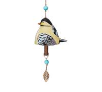 Rersduyt Bird Song Bell Garden Decoration,Hanging Rustic Wind Chime, Pendant Metal Tube Bell Door Bell Pendant, Festival Gift F