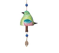 Rersduyt Bird Song Bell Garden Decoration,Hanging Rustic Wind Chime, Pendant Metal Tube Bell Door Bell Pendant, Festival Gift E