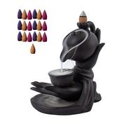 Rersduyt Burner Buddha Hand Backflow Incense Waterfall Burner Smoke Incense Holder Waterfall