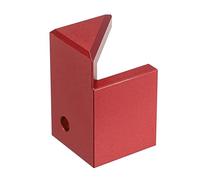 Rersduyt Center Finder Tool Sturdy Aluminum Alloy 45 Degree Angle Marker for Square or Round Wood Pen Center Finder, Red