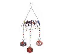Rersduyt Charming Wind Chimes Bird Feeders, Bird Feeders for Outdoors Hanging Ant and Bee Easy Install A