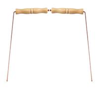 Rersduyt Copper Dowsing Rods Kit for Divination Tool - Natural Wooden Handles Divining Rods
