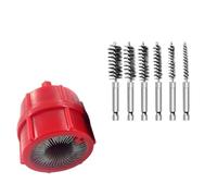 Rersduyt Copper Pipe Cleaner for Power Drill, Cleans Copper/Bronze/Brass Pipes and Tubes for Soldering, with Wire Bristle B
