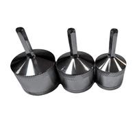 Rersduyt Copper Pipe Metal Drill Tube Cleaning Brush 3pcs Electric Drill Pipe Cleaner 15+ 22+ 28mm Metal Pipe Tool Set