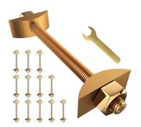 Rersduyt Countertop Connector Bolts, M8x100mm Countertop Joint Fasteners, Drawbolt/Bed/Butcher Block Joint Connector Kit,12PCS