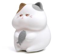 Rersduyt Cute Silicone Cat Night Light Dimmable Nursery Sleeping Light Kawaii Cordless Touch Light for Kids Room Decor A