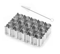 Rersduyt DIY Baking Goldfish Cracker Cutter, 25 Cavity Mini Gold Fish Cutter, Stainless Steel Construction