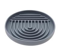 Rersduyt Dog Cat Pet Lick Bowl Slow Feeder Bowl for Wet or Dry Food Water Yogurt Peanut Butter Dark Gray