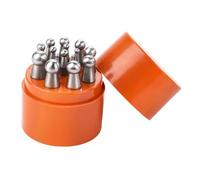 Rersduyt Doming Block Punch Set, Dapping Punches Processing Crafting Metal Forming Tools Stamping Tools for Shaping Beads 15PCS