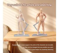 Rersduyt Drawing Figures Action Figure Model Jointed Small Drawing Figure Model Stop Motion Figure forSketching A