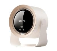 Rersduyt Electric Turbo Fan Wireless Cool Air Circulator Fan USB Rechargeable Desktop Wall Ceiling Fan Cool Air Ventilator,C