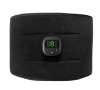 Rersduyt EMS Silicone Conductive Fat-Removing Belt with Smart Digital Display Indoor Lazy Fitness Waist Training Massage Device