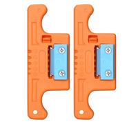 Rersduyt Fiber Optic Stripper Tube Stripper 1.9-3.0Mm,Loose Buffer Longitudinal Tube Stripper Orange 2Pcs