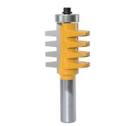 Rersduyt Finger Joint Router Bit,Finger Glue Joint Router Bit for Woodworking,Finger Joint Bit,Joinery Router Bit 1/4inch Shank