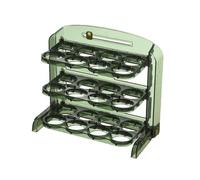 Rersduyt Flippable Egg Holder for Refrigerator,3 Layer Egg Storage Container for Fridge Side Door,Foldable Egg Tray