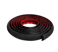 Rersduyt Floor Cord Cover Cable Cavity Self Adhesive Cord Hider Floor 10FT Floor Cable Management Power Cord Protector Black