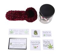 Rersduyt Handmade Weed Blocks Plush Toys New Cute Plush Stuffed Toys Crochet Weaving Little Weed Plushie C
