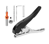 Rersduyt Hole Punch 5/16 Inch-8mm Single Punch,5Pcs Heavy Duty Puncher Single,Paper Portable Hand Held Long for Paper Cards Easy Install Easy to Use